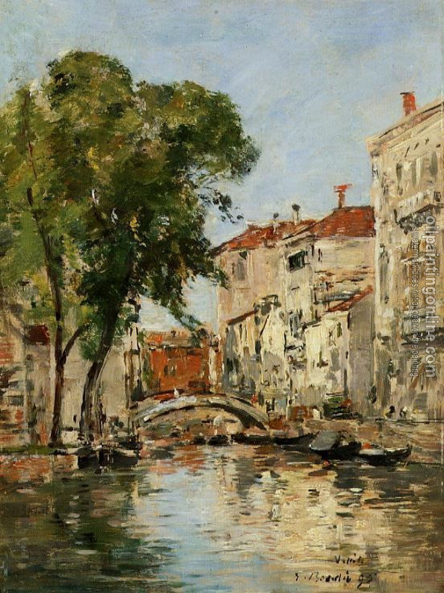 Boudin, Eugene - Small Canal in Venice